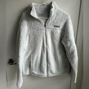 Fuzzy White Columbia Jacket (L)